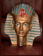 MOOI Egyptes Hoofd ,in terracotta ! Egyptian, King T, Ophalen of Verzenden