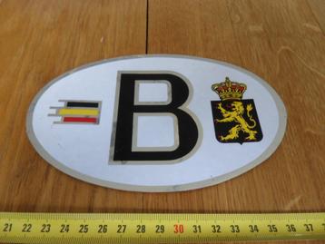 sticker Bumpersticker Retro folie B  BELGIÉ    *  beschikbaar voor biedingen