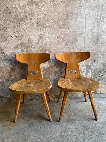 Scandinavisch design pine stoelen (2) Kielland Brandt beschikbaar voor biedingen