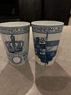 2 Bekers Regeeringsjubileum Wilhelmina 25 Jaar 1898-1923, Ophalen of Verzenden, Zo goed als nieuw, Servies