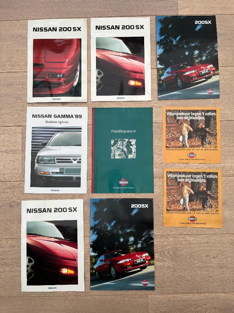 NISSAN 200SX FOLDERS, Ophalen of Verzenden, Gelezen, Nissan