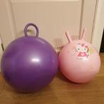 2 Skippyballen, roze Hello Kitty of paarse, Gebruikt, Ophalen