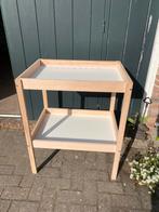 Ikea SNIGLAR Commode, beuken/wit, 72x53 cm gebruikt, Minder dan 75 cm, 50 tot 70 cm, Zo goed als nieuw, Voetruimte