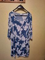 Jurk bloemen blauw wit yessica 56/58, Kleding | Dames, Blauw, Ophalen of Verzenden, Zo goed als nieuw, Jurk