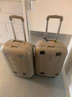 Hardcase koffers, 2 x, Wieltjes, Gebruikt, Hard kunststof, Ophalen