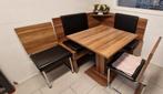 Eethoek met tafel en stoelen, Huis en Inrichting, Complete eetkamers, Ophalen of Verzenden, Zo goed als nieuw, Modern, Minder dan 4 stoelen