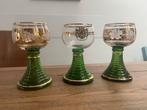 3 vintage wijnglazen, Verzamelen, Glas en Borrelglaasjes, Ophalen, Zo goed als nieuw, Overige typen