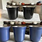 Nespresso Pixie kopjes espresso zwart blauw, Huis en Inrichting, Keuken | Servies, Ophalen of Verzenden, X, Overige stijlen, Kop(pen) en/of Schotel(s)