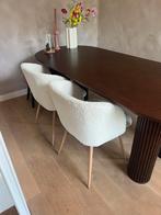 Eetkamer stoelen, Huis en Inrichting, Stoelen, Ophalen, Hout, Twee, Wit
