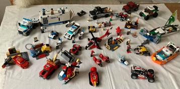 Partij lego City Lego Junior Brandweer, boot Politie e.d. beschikbaar voor biedingen