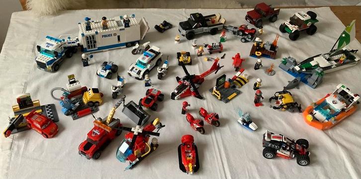 Partij lego City Lego Junior Brandweer, boot Politie e.d., Kinderen en Baby's, Speelgoed | Duplo en Lego, Zo goed als nieuw, Lego