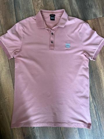 Hugo Boss heren poloshirt poederroze L korte mouw beschikbaar voor biedingen