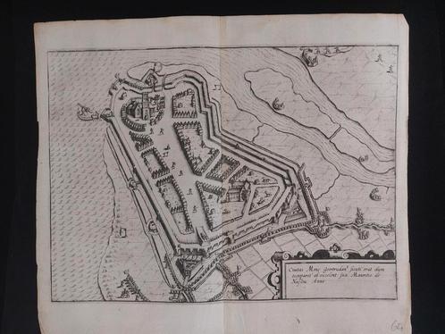 3 / Geertrudan Sint Geertruidenberg -  Gravure uit 1609, Antiek en Kunst, Kunst | Etsen en Gravures, Ophalen of Verzenden