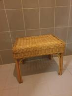 Rieten Bankje, Ophalen, Zo goed als nieuw, Rechthoekig, 125 cm of meer