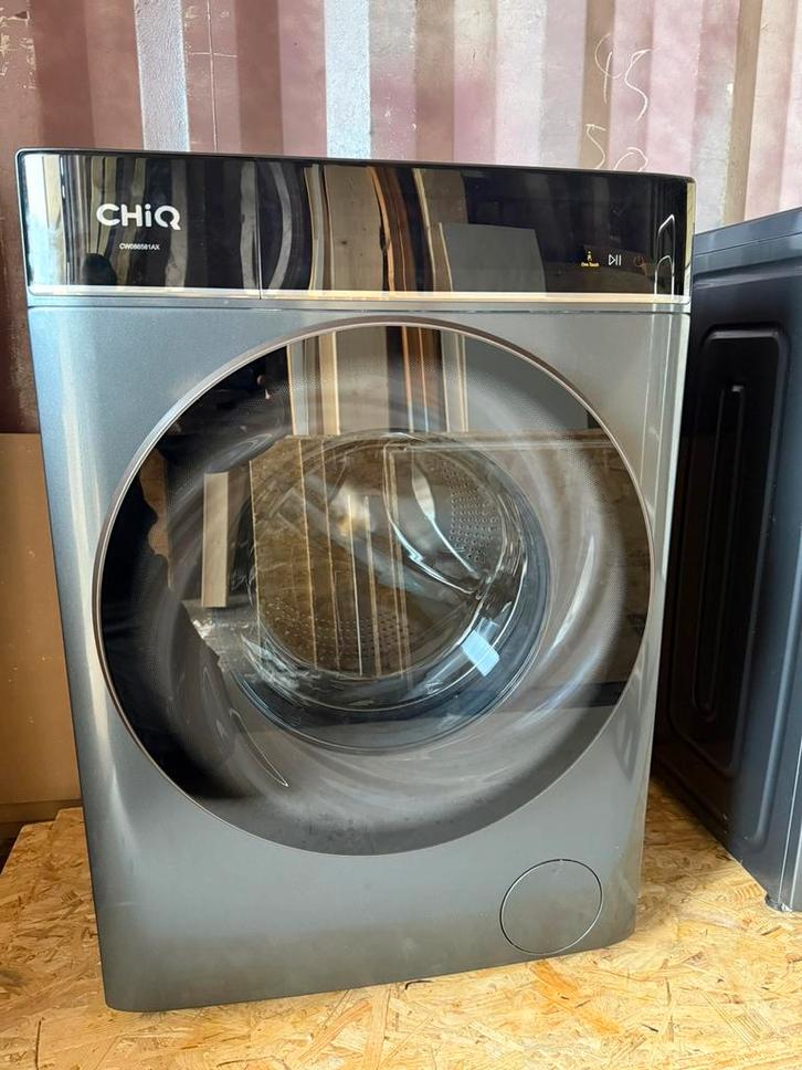 Chiq CW086581AX grijze wasmachine, Witgoed en Apparatuur, Wasmachines, Nieuw, Voorlader, 8 tot 10 kg, 85 tot 90 cm, 1200 tot 1600 toeren
