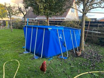 Zwembad 400x200x120 - 1 jaar oud beschikbaar voor biedingen