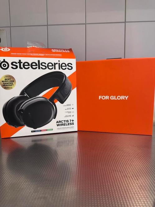 SteelSeries Arctis 7+ Wireless Gaming Headset, Computers en Software, Headsets, Zo goed als nieuw, Over-ear, Draadloos, Gaming headset