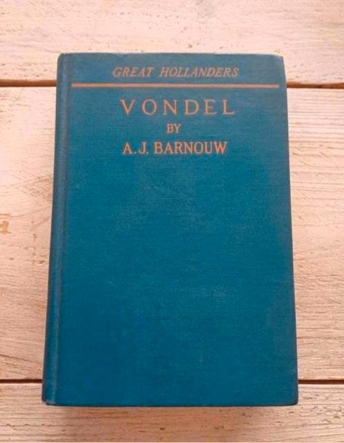Great Hollanders: Vondel by A.J. Barnouw (1925), Boeken, Gedichten en Poëzie, Zo goed als nieuw, Ophalen of Verzenden