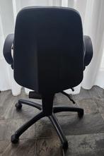 prof Sigma zwarte stof bureaustoel armleuning, hoogte verst , Zwart, Ophalen of Verzenden, Zo goed als nieuw, Bureaustoel