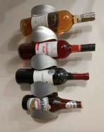 Vintage IKEA Wijnfleshouder - Flessenhouder Vurm RVS  Design, Ophalen of Verzenden, Zo goed als nieuw, Minder dan 5 flessen, Metaal