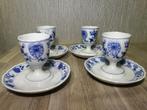 4 x Meissen Porcelain Blue Onion Egg Cups 1924, Antiek en Kunst, Ophalen of Verzenden