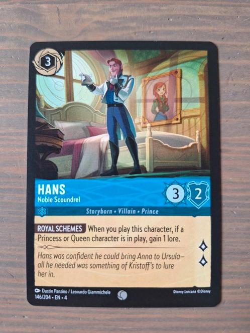 Disney Lorcana - Ursula's Return - Hans - 146/204, Hobby en Vrije tijd, Verzamelkaartspellen | Overige, Zo goed als nieuw, Losse kaart