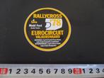 sticker valkenswaard eurocircuit rallycross 1978 mobil ford, Ophalen, Zo goed als nieuw