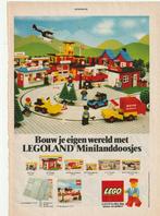 Retro reclame 1981 Lego miniland wegenwachter & cafetaria, Ophalen of Verzenden, Overige typen