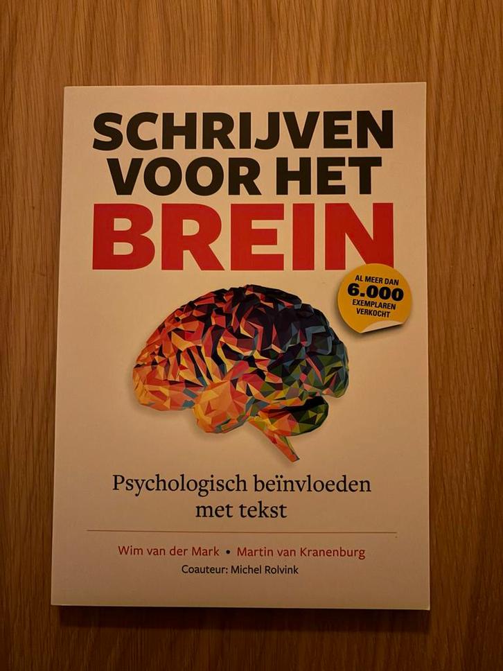 Wim van der Mark - Schrijven voor het Brein (boek nieuw), Boeken, Wetenschap, Zo goed als nieuw, Ophalen of Verzenden