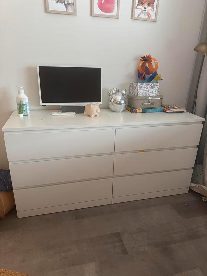 Ikea Malm ladekast wit 160x78 cm VANDAAG OPHALEN, Huis en Inrichting, Kasten | Ladekasten, Gebruikt, Minder dan 100 cm, 150 tot 200 cm