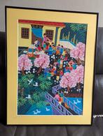 Chinees schilderij ingelijst, Antiek en Kunst, Ophalen
