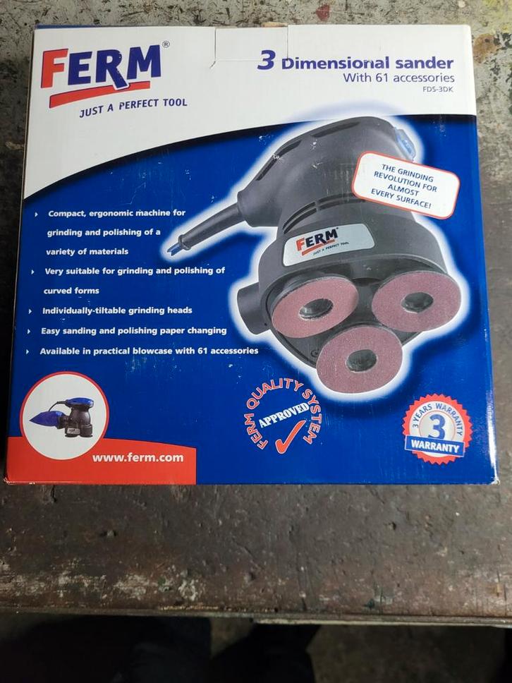 Ferm 3D Schuurmachine - Nieuw in doos!, Doe-het-zelf en Verbouw, Gereedschap | Schuurmachines, Nieuw, Overige typen, Minder dan 600 watt