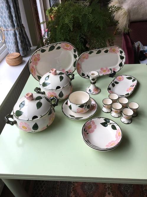 Vintage servies villeroy en boch wildrose, Antiek en Kunst, Antiek | Servies compleet, Ophalen