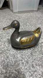 Massieve bronzen eend – decoratief kunstobject, Ophalen of Verzenden, Brons