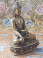 Mooie zware antieke Oosterse Boeddha van brons 13,3 cm., Ophalen of Verzenden