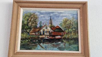 Antiek schilderij beschikbaar voor biedingen