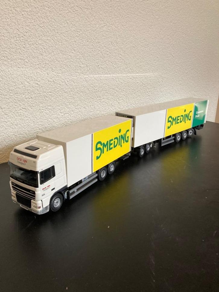 Te koop DAF  LZV Dick Vijn / Smeding Tekno, Hobby en Vrije tijd, Modelauto's | 1:50, Zo goed als nieuw, Bus of Vrachtwagen, Tekno