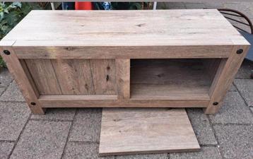 Mooi TV meubel / kastje met schuifdeurtje- 125x45x55 cm beschikbaar voor biedingen