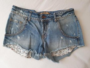 Blauw denim short merk Maison Clochard beschikbaar voor biedingen