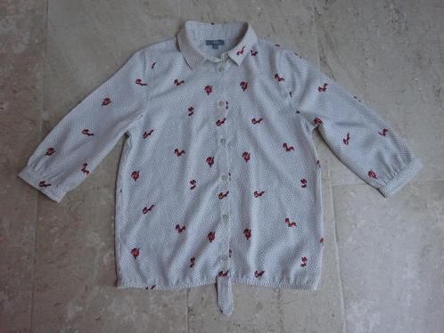 JBC witte soepele blouse - maat 146, Kinderen en Baby's, Kinderkleding | Maat 146, Zo goed als nieuw, Meisje, Overhemd of Blouse
