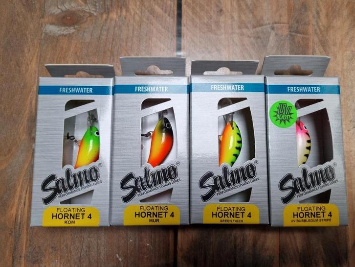 D. SET 4 x Salmo Hornet 4 F Nieuw Kunstaas, Watersport en Boten, Hengelsport | Roofvissen, Nieuw, Overige typen, Ophalen of Verzenden
