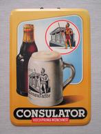 Reclamebord Consulator Bier 1958, Verzamelen, Reclamebord, Gebruikt, Ophalen of Verzenden