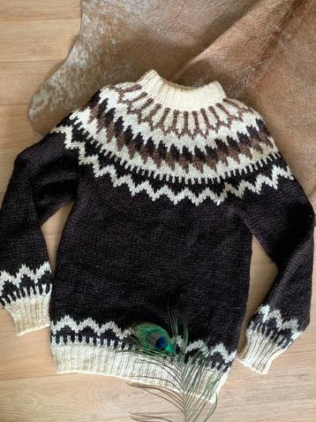 Hilda ltd Iceland wollen trui M bohemian wool jumper beschikbaar voor biedingen