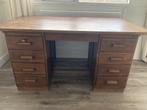 Mooi vintage houten bureau 145 x 74 cm, Huis en Inrichting, Bureaus, Ophalen, Gebruikt, Bureau
