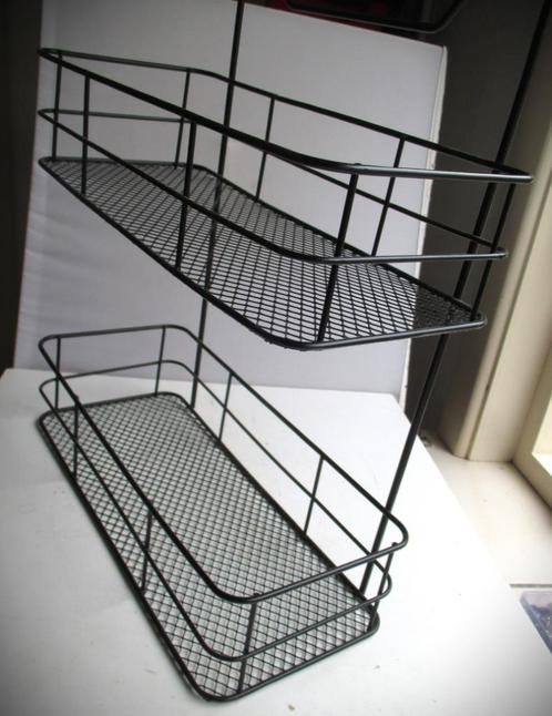 Wandrek~Deurrek Jill~Zwart Metalen wandrekje~Snuisterijen pl, Huis en Inrichting, Woonaccessoires | Overige, Zo goed als nieuw