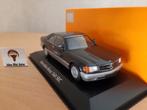 Mercedes Benz 560 SEC (C126) 1986 zwart met. Maxichamps 1:43, Overige merken, Auto, Nieuw, Ophalen of Verzenden