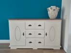 Gerenoveerd landelijk dressoir ladekast, Ophalen, 100 tot 150 cm, 25 tot 50 cm, Met deur(en)