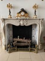 Antieke marmeren schouwmantel, Huis en Inrichting, Haarden, Ophalen, Gebruikt, Vrijstaande haard, Overige soorten