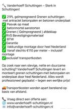 Hout-beton grenen schutting 21planken €110,- per meter ?