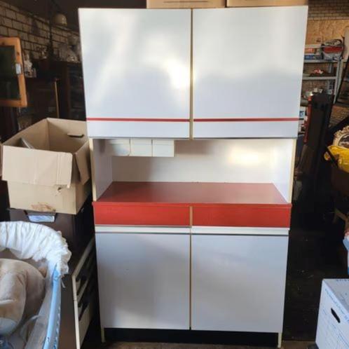 Keukenkast, Huis en Inrichting, Keuken | Keukenelementen, Gebruikt, Minder dan 100 cm, 25 tot 50 cm, Wit, Rood, Ophalen